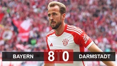 Kết quả Bayern 8-0 Darmstadt: Quái dị 3 thẻ đỏ, 8 bàn thắng